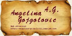 Angelina Gojgolović vizit kartica
